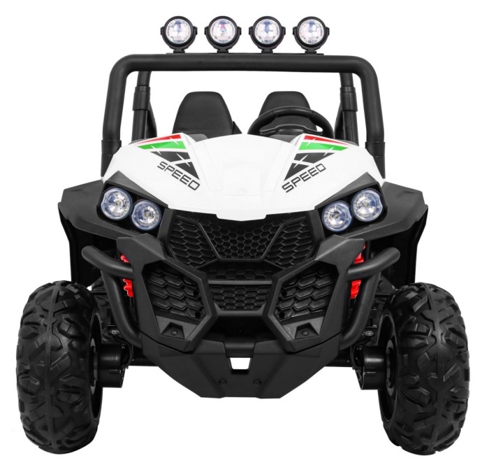 Grand Buggy Strong Lift dla dzieci Biały + Napęd 4x4 + Pilot + Bagażnik + Radio MP3 + LED-3 6704 