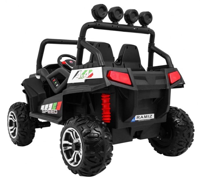 Grand Buggy Strong Lift dla dzieci Biały + Napęd 4x4 + Pilot + Bagażnik + Radio MP3 + LED-5 6704 