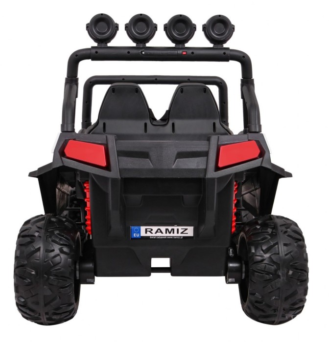 Grand Buggy Strong Lift dla dzieci Biały + Napęd 4x4 + Pilot + Bagażnik + Radio MP3 + LED-6 6704 