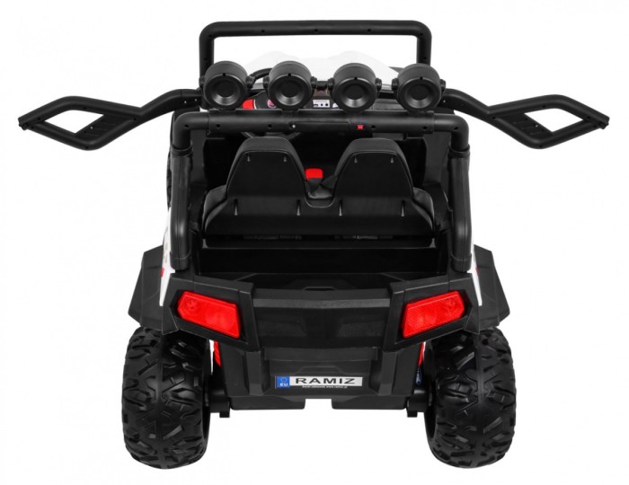 Grand Buggy Strong Lift dla dzieci Biały + Napęd 4x4 + Pilot + Bagażnik + Radio MP3 + LED-7 6704 
