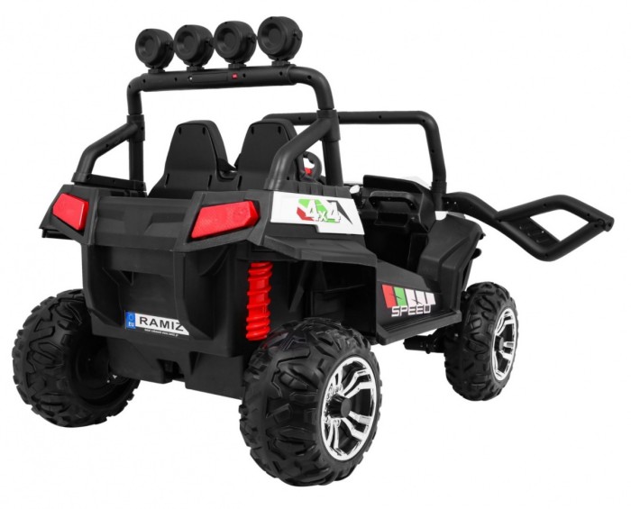Grand Buggy Strong Lift dla dzieci Biały + Napęd 4x4 + Pilot + Bagażnik + Radio MP3 + LED-9 6704 