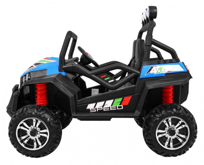 Grand Buggy Strong Lift dla dzieci Niebieski + Napęd 4x4 + Pilot + Bagażnik + Radio MP3 + LED-4 6707 