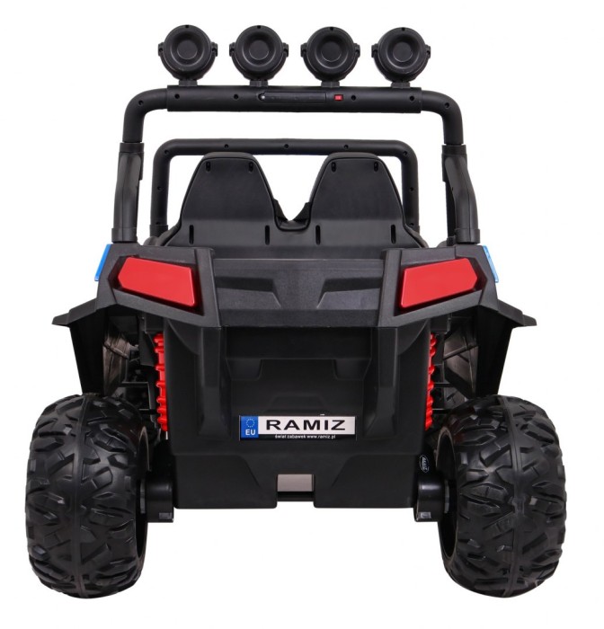 Grand Buggy Strong Lift dla dzieci Niebieski + Napęd 4x4 + Pilot + Bagażnik + Radio MP3 + LED-6 6707 