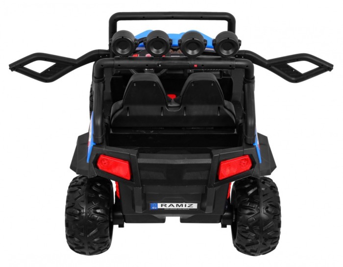 Grand Buggy Strong Lift dla dzieci Niebieski + Napęd 4x4 + Pilot + Bagażnik + Radio MP3 + LED-7 6707 