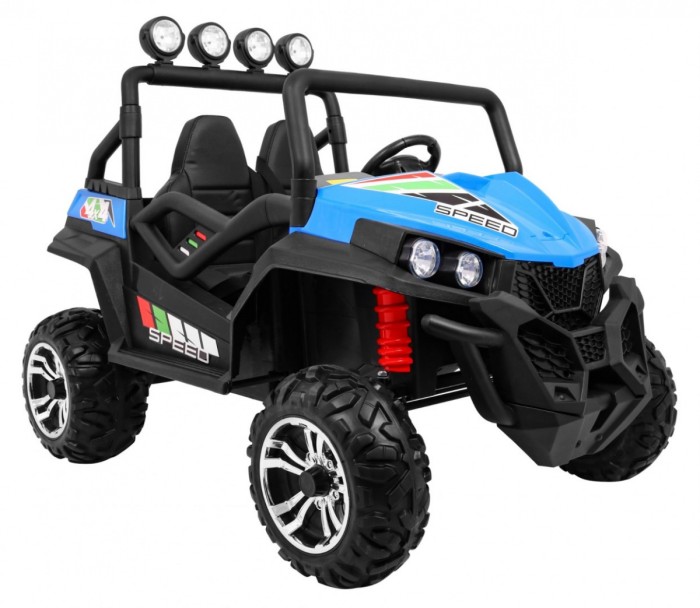 Grand Buggy Strong Lift dla dzieci Niebieski + Napęd 4x4 + Pilot + Bagażnik + Radio MP3 + LED-9 6707 