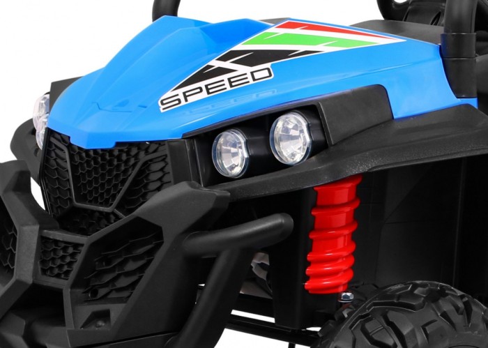 Grand Buggy Strong Lift dla dzieci Niebieski + Napęd 4x4 + Pilot + Bagażnik + Radio MP3 + LED-11 6707 