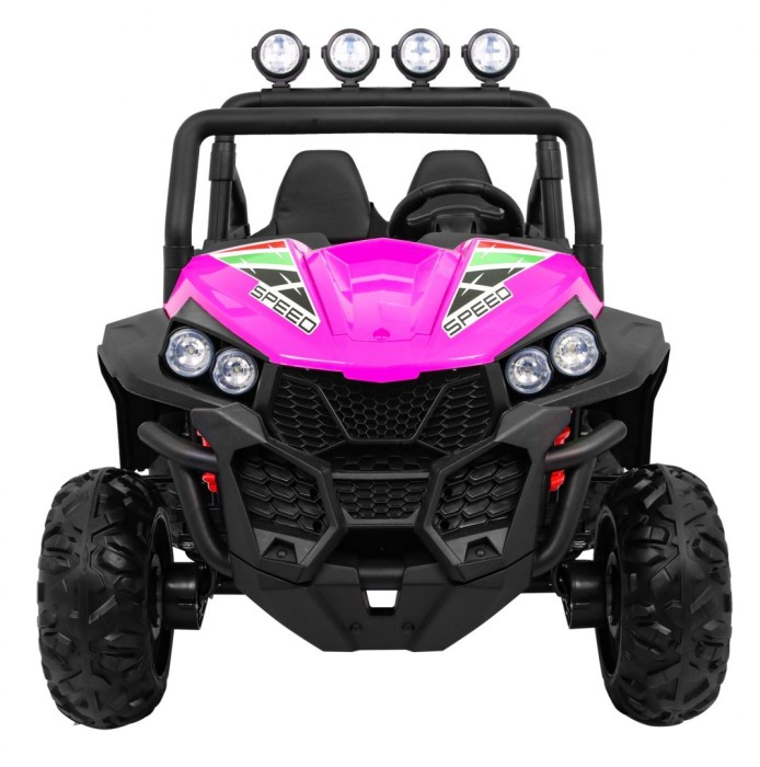 Grand Buggy Strong Lift dla dzieci Różowy + Napęd 4x4 + Pilot + Bagażnik + Radio MP3 + LED-3 6708 