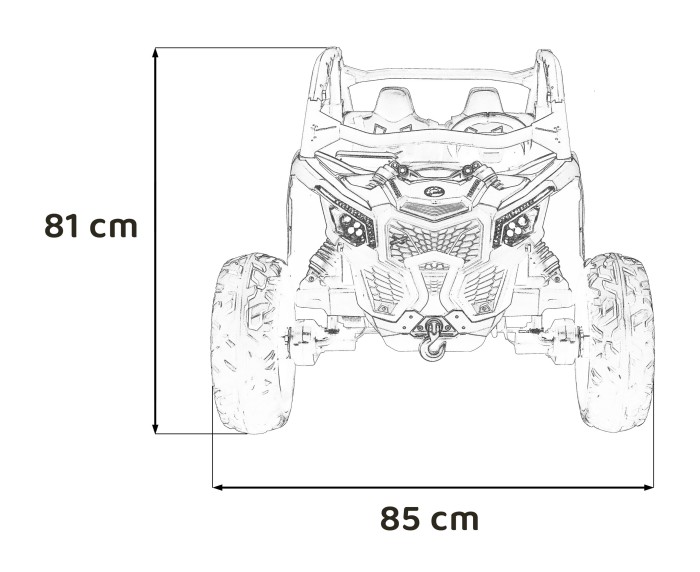 Pojazd Buggy Maverick Turbo RR Czarny-24 6709 