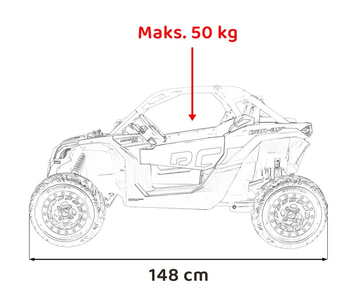 Pojazd Buggy Maverick Turbo RR Czerwony-23 6711 