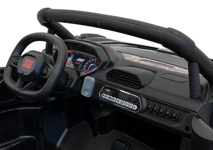 Auto Buggy Racing 5 na akumulator dla dzieci Czarny + Silniki 2x200W + Pilot + Audio LED + Wolny Start-6 6714 