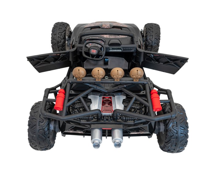 Auto Buggy Racing 5 na akumulator dla dzieci Czarny + Silniki 2x200W + Pilot + Audio LED + Wolny Start-14 6714 