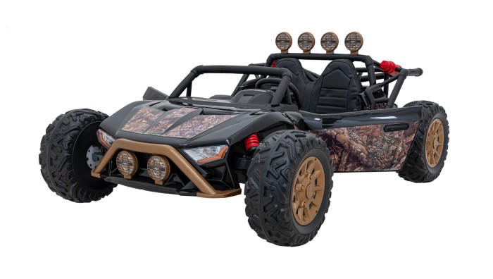 Auto Buggy Racing 5 na akumulator dla dzieci Czarny + Silniki 2x200W + Pilot + Audio LED + Wolny Start-20 6714 
