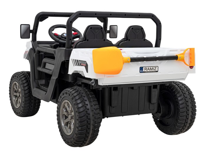 Auto Pick-Up Speed 900 dla dzieci Biały + Napęd 4x4 + Ruchomy kiper + Bagażnik + Pilot + Łopatka + Audio LED-8 6721 