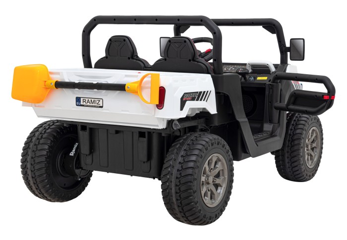 Auto Pick-Up Speed 900 dla dzieci Biały + Napęd 4x4 + Ruchomy kiper + Bagażnik + Pilot + Łopatka + Audio LED-10 6721 