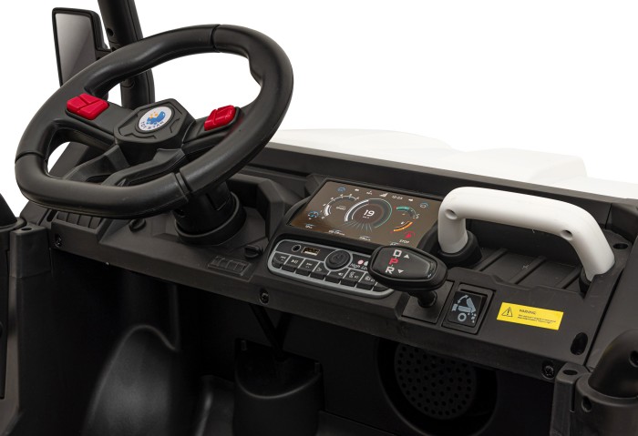 Auto Pick-Up Speed 900 dla dzieci Biały + Napęd 4x4 + Ruchomy kiper + Bagażnik + Pilot + Łopatka + Audio LED-12 6721 