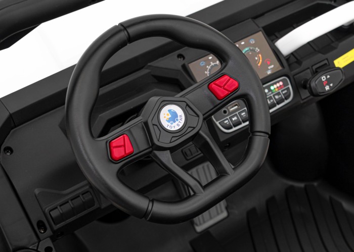 Auto Pick-Up Speed 900 dla dzieci Biały + Napęd 4x4 + Ruchomy kiper + Bagażnik + Pilot + Łopatka + Audio LED-17 6721 