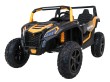 Buggy ATV Strong Racing dla 2 dzieci Złoty + Silnik bezszczotkowy + Pompowane koła + Audio LED-5 6722 