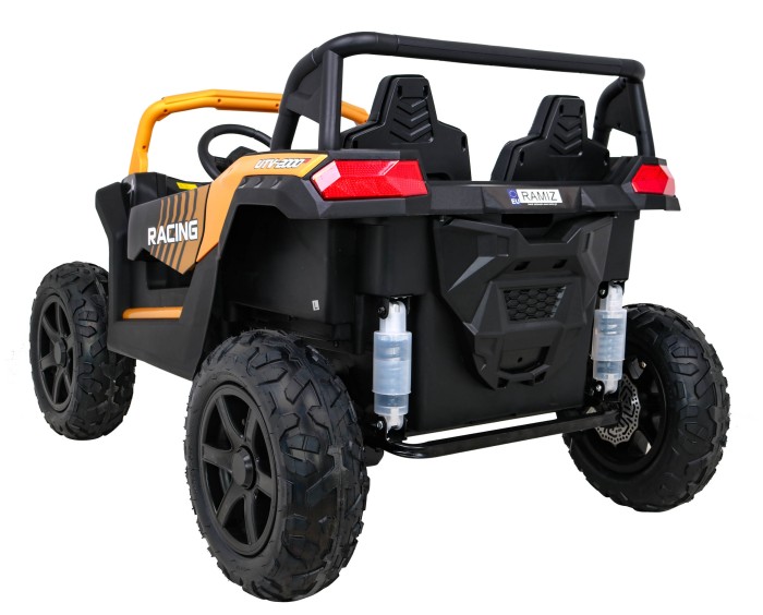 Buggy ATV Strong Racing dla 2 dzieci Złoty + Silnik bezszczotkowy + Pompowane koła + Audio LED-8 6722 