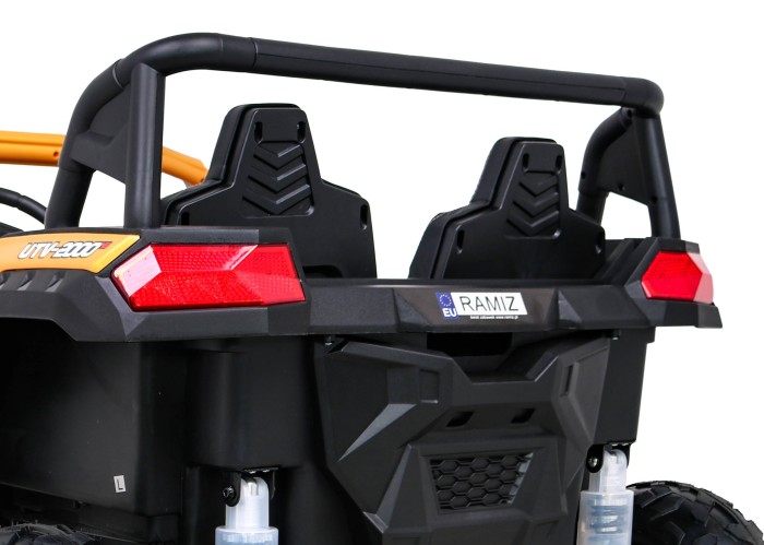 Buggy ATV Strong Racing dla 2 dzieci Złoty + Silnik bezszczotkowy + Pompowane koła + Audio LED-9 6722 