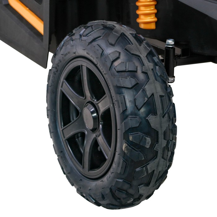 Buggy ATV Strong Racing dla 2 dzieci Złoty + Silnik bezszczotkowy + Pompowane koła + Audio LED-13 6722 