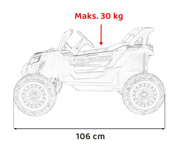 Pojazd Buggy ATV Defend 4x4 Niebieski-23 6723 