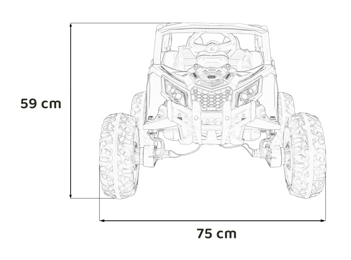Pojazd Buggy ATV Defend 4x4 Czerwony-18 6725 