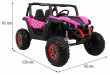 Pojazd Buggy SuperStar 4x4 - MP4 Różowy-15 6733 