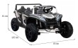 Pojazd 4-osobowy Buggy ATV RACING UTV2000 Z Baterią Li-ion Biały-12 6737 