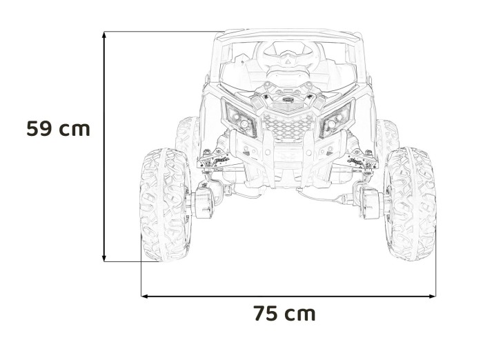 Pojazd Buggy ATV Defend 4x4 Fioletowy Licencja KUROMI-23 6738 