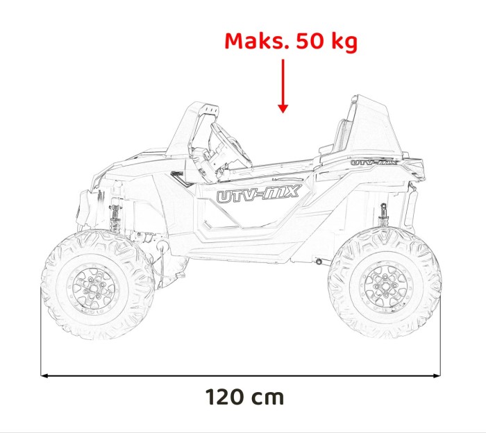 Pojazd Buggy UTV-MX 2000N Czerwony-20 6740 