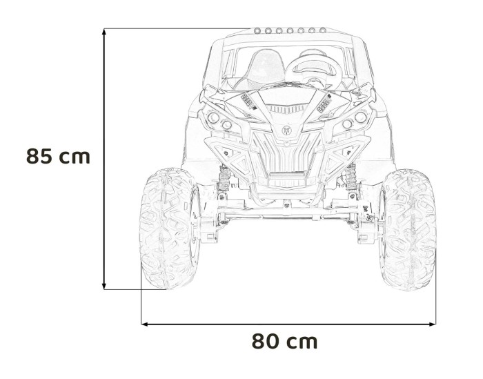 Pojazd Buggy UTV-MX 2000N Niebieski-20 6742 