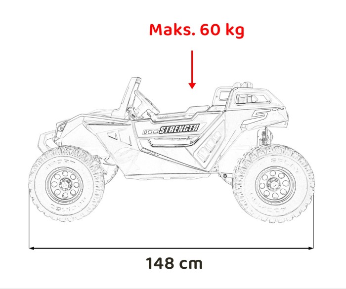 Pojazd Buggy Clash STRONG 4x4 Czarny-23 6750 
