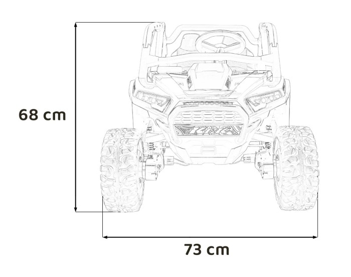 Pojazd Buggy 4x4 KCK Niebieski-18 6752 