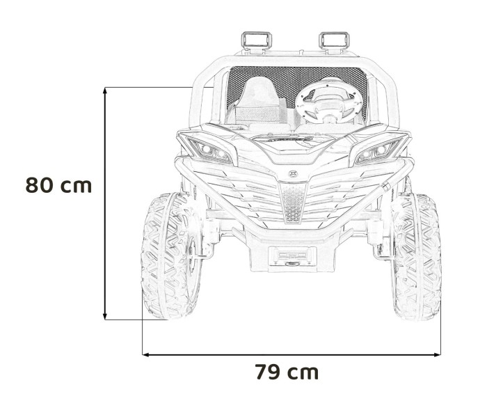 Pojazd Buggy FASTER Czerwony-19 6751 