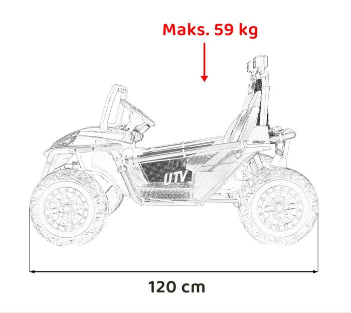 Pojazd Buggy FASTER Żółty-13 6761 