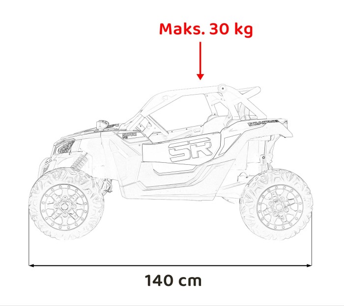 Pojazd Buggy SR SUPER 66 Czerwony-21 6765 