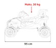 Pojazd Buggy Madman UTV-MX Biały-19 6779 