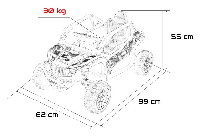 Pojazd Buggy Kawasaki TERYX KRX1000 Czarny-22 6792 