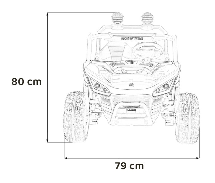 Pojazd Buggy SPEEDY 4x4 Czarny-27 6795 