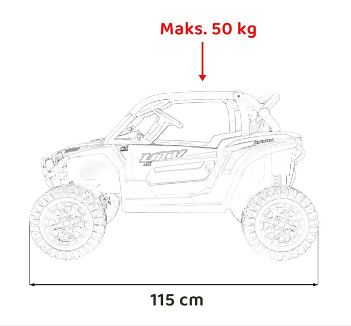 Pojazd Buggy 4x4 KCK Czarny-16 6811 