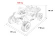 Pojazd Buggy RTR Monster Speed 4x4 Czarny-25 6825 