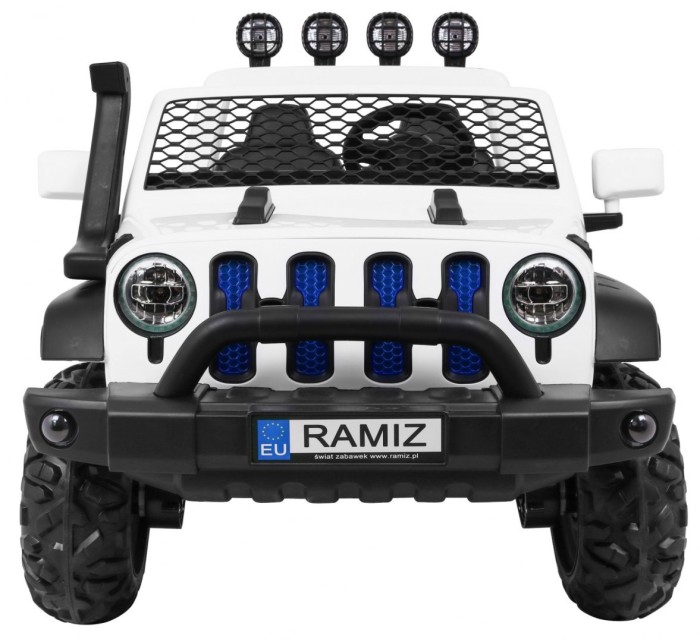 Auto terenowe AllRoad dla 2 dzieci Biały + Napęd 4x4 + Pilot-2 6828 