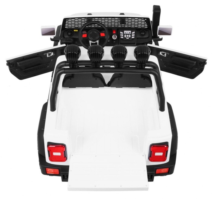 Auto terenowe AllRoad dla 2 dzieci Biały + Napęd 4x4 + Pilot-8 6828 