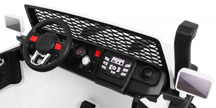 Auto terenowe AllRoad dla 2 dzieci Biały + Napęd 4x4 + Pilot-10 6828 