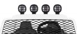 Auto terenowe AllRoad dla 2 dzieci Biały + Napęd 4x4 + Pilot-13 6828 