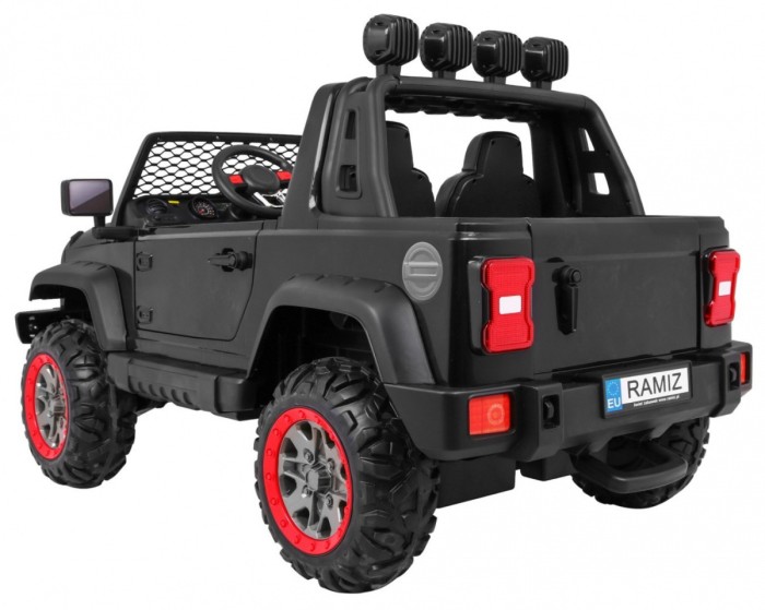 Auto terenowe AllRoad dla 2 dzieci Czarny + Napęd 4x4 + Pilot + Wolny Start + MP3 LED-4 6829 