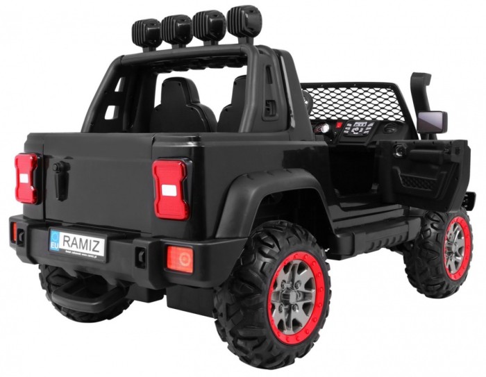 Auto terenowe AllRoad dla 2 dzieci Czarny + Napęd 4x4 + Pilot + Wolny Start + MP3 LED-10 6829 