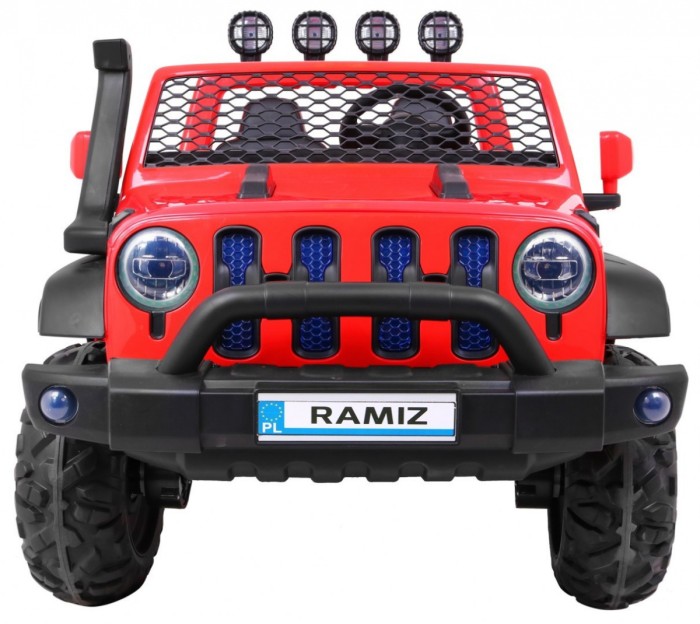 Auto terenowe AllRoad dla 2 dzieci Czerwony + Napęd 4x4 + Pilot + Wolny Start + MP3 LED-2 6830 