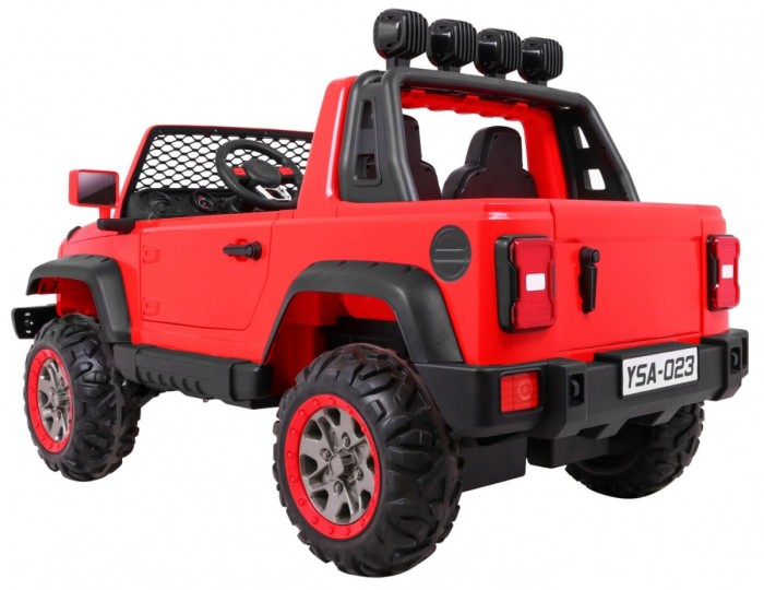 Auto terenowe AllRoad dla 2 dzieci Czerwony + Napęd 4x4 + Pilot + Wolny Start + MP3 LED-4 6830 