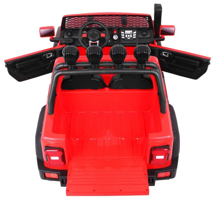 Auto terenowe AllRoad dla 2 dzieci Czerwony + Napęd 4x4 + Pilot + Wolny Start + MP3 LED-7 6830 